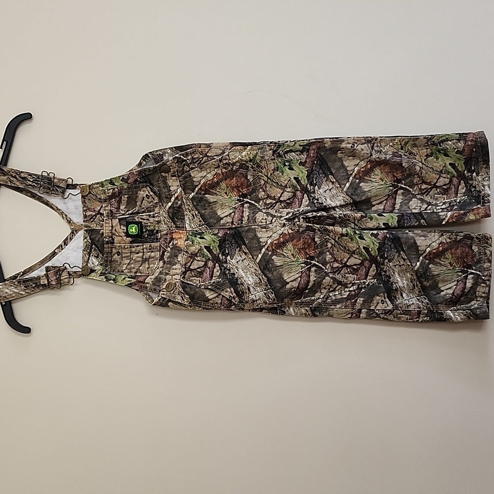 John Deere Camo  Mossy Oak Kids Overalls Bib , 4T, NWOT